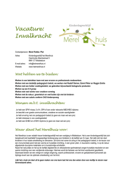 Vacature: Invalkracht
