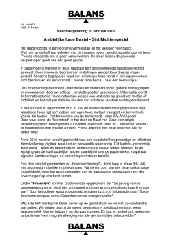Ambtelijke fusie Boxtel - Sint Michielsgestel