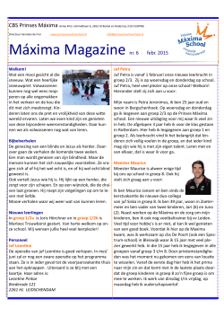 Máxima Magazine nr. 6 febr. 2015