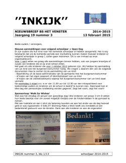 Inkijk 3 - Basisschool Het Venster