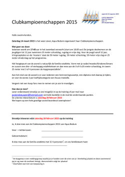 Link voor “Aanmelden Clubkampioenschappen 2015”
