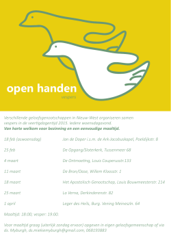 open handen - De Ontmoeting
