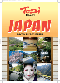 Klikt u hier voor de Japan brochure