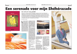Een serenade voor mijn Sh&eacute;h&eacute;razade