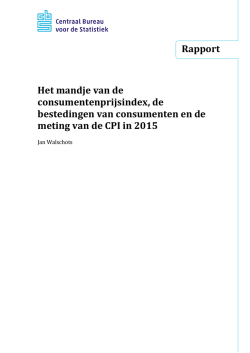 Het mandje van de consumentenprijsindex, de bestedingen
