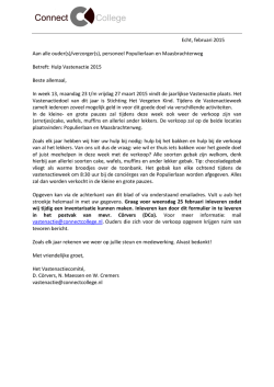 Hulp vastenactie - Connect College