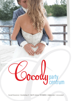 Cocody Partycentrum • Zwembadweg 15 • 5663 PL Geldrop • 040