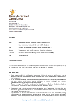Stichting Huurdersraad Omnivera (2015) Pagina 1 van 6