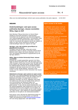 Nieuwsbrief nummer 4