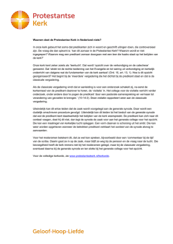 Lees meer - Protestantse Kerk in Nederland