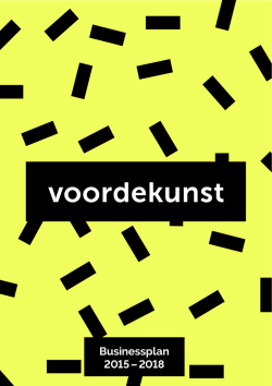Groter dan de som. Businessplan voordekunst 2015