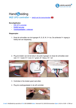 Handleiding downloaden - Ledstrip