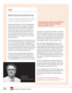 EEN GLAS EN EEN PLAS