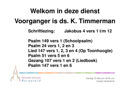 Liturgie/Liedblad 15/02 16.45 Goede Herderkerk