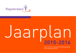 hier ons Jaarplan 2015 &ndash; 2016