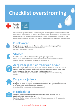 Checklist overstroming