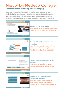 E-learning insert Wondverzorging