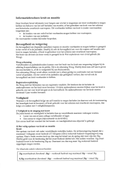Informatiebrochure kruit en munitie