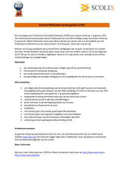 Docent Wiskunde eerste graad 1.0 fte