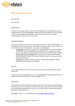 HR CONSULTANT (HASSELT)