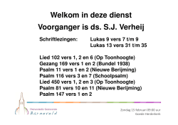Liturgie/Liedblad 15/02 09.00 Goede Herderkerk