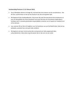Voorbereiding Practicum 2.2 (11 februari 2015) &bull; Hou je Mendeley