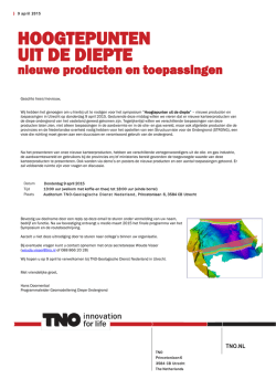 HOOGTEPUNTEN UIT DE DIEPTE