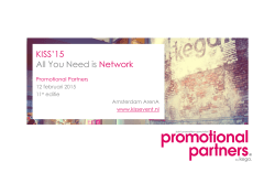 KISS`15 All You Need is Network