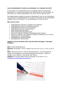 een handig overzichtsdocument