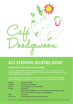 Flyer Café Doodgewoon met Brozer 15 februari