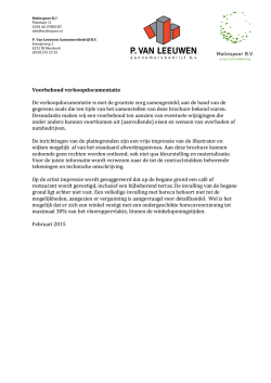 Disclaimer verkoopdocumentatie