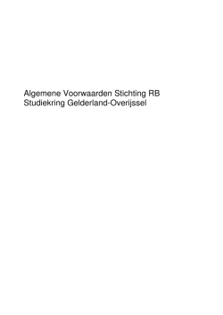 hier de algemene voorwaarden - fb-studiekring