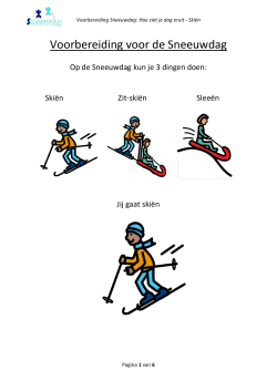 Bijlage `Zo ziet mijn dag eruit: Ski-les`