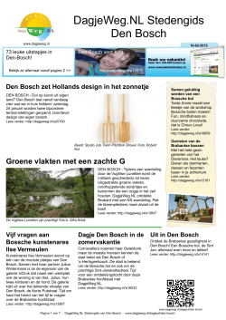 DagjeWeg.NL Stedengids Den Bosch