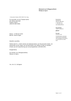 PDF document | 4 pagina`s | 98 kB Kamerstuk