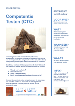 Competentie Testen (CTC)