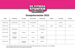Groepslesrooster 2015