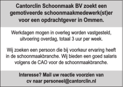 Schoonmaakmedewerk(st)er