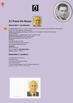 21 Frans De Bruyn