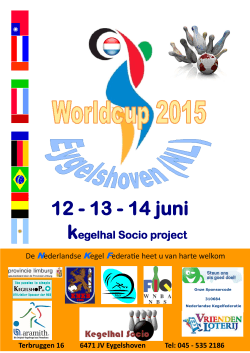 12 - 13 - 14 juni kegelhal Socio project