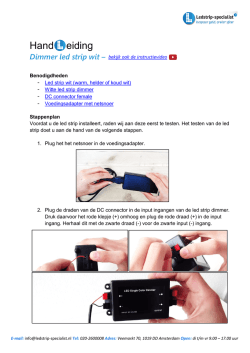 Handleiding downloaden - Ledstrip