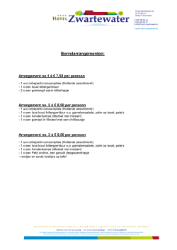 Borrelarrangementen: