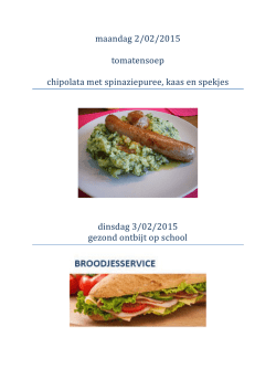 het maandmenu