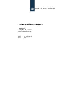 "Publieksrapportage Rijkswegennet" PDF document