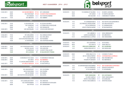 JEU W-VL - Belsport