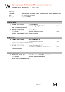 Subcommissie III d.d. 11-02-2015