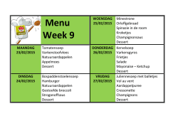 Menu Week 9