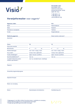 Verwijsformulier voor oogartsen &ndash; CSB Vries