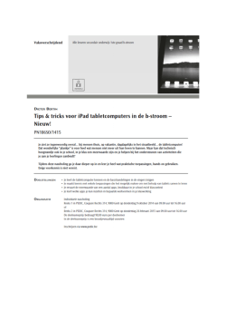 In de kijker secundair onderwijs - februari en maart 2015