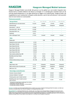 Haagcom Managed Mobiel tarieven